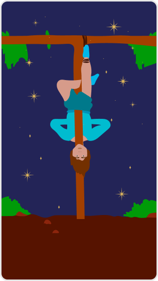 Asılan Adam tarot kartı