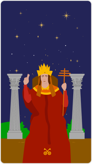 Aziz tarot kartı