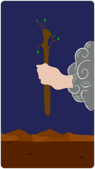 Değnek Ası tarot kartı