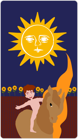 Güneş tarot kartı