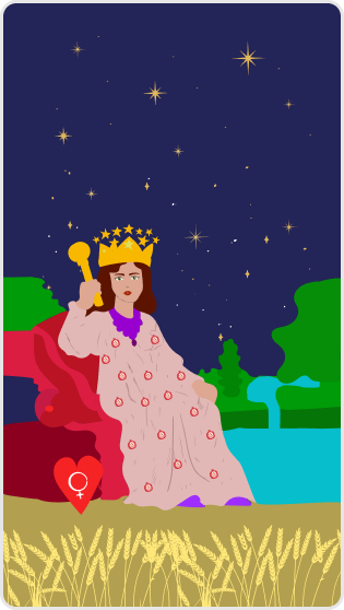İmparatoriçe tarot kartı