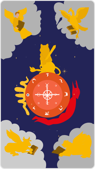 Kader Çarkı tarot kartı