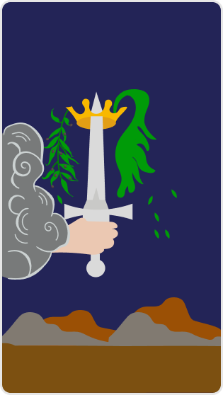 Kılıç Ası tarot kartı