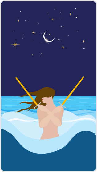 Kılıç İkilisi tarot kartı