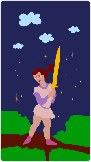 Kılıç Prensi tarot kartı