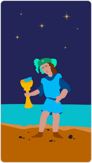 Kupa Prensi tarot kartı