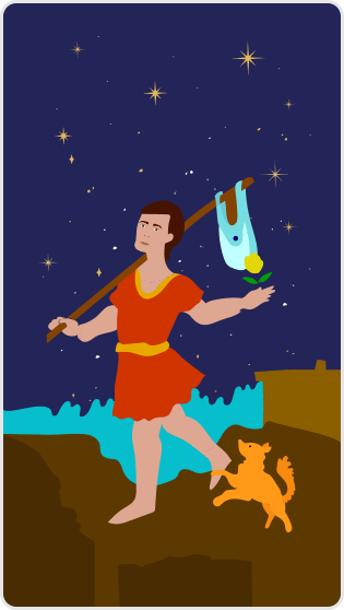 Meczup (Deli) tarot kartı