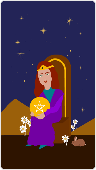 Tılsım Kraliçesi tarot kartı