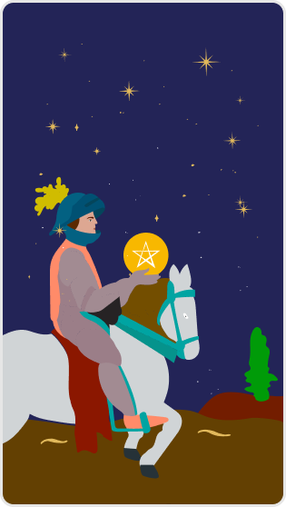 Tılsım Şövalyesi tarot kartı